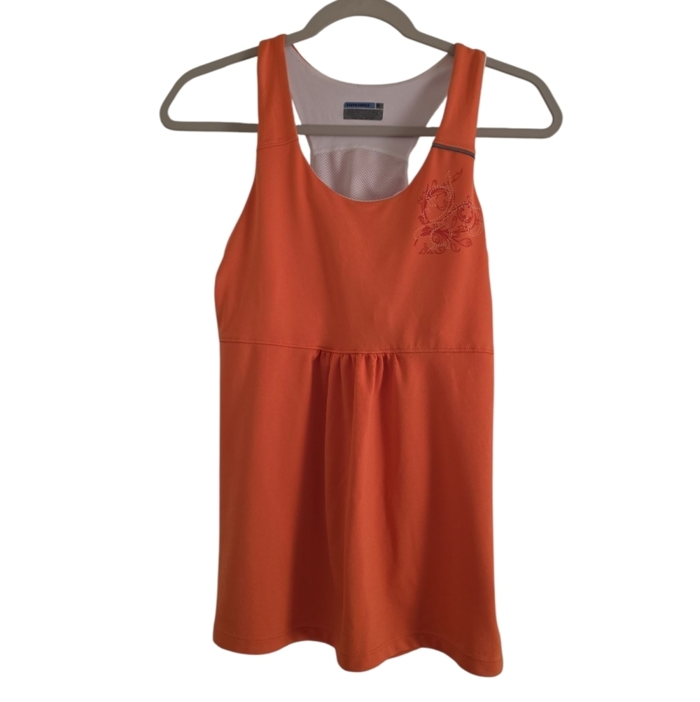 Orange Sleeveless Top Novara Cycling Razorback Tank Top Size Medium